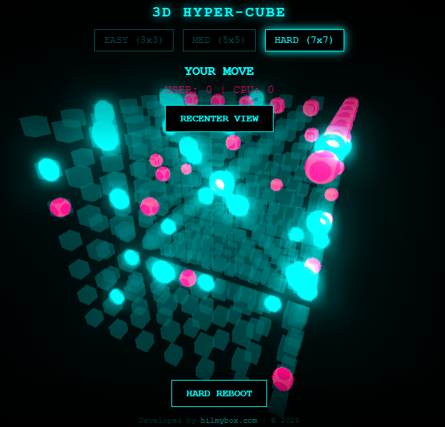 3D Cube Tic-Tac-Toe: Mastering Spatial Logic in the Third Dimension