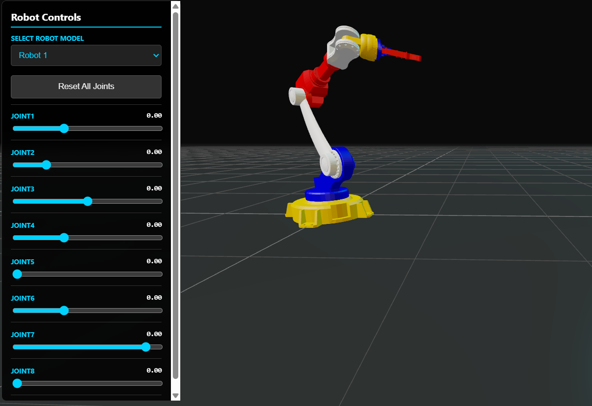 Building a Browser-Based URDF Viewer for Teaching Forward and Inverse Kinematics