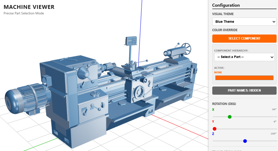 Web-Based CNC Machine Viewer