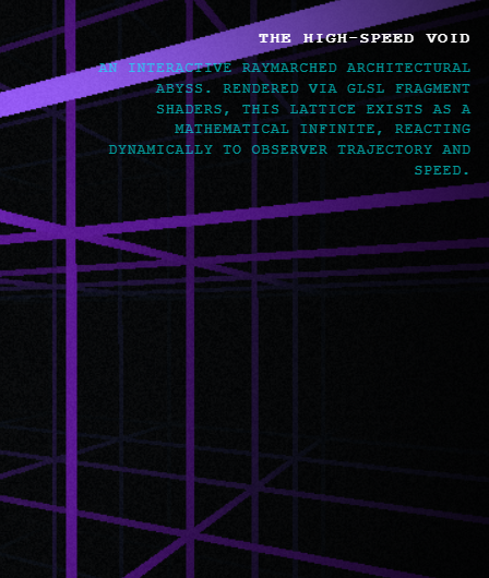 Tesseract: High-Speed Void | Interactive Raymarched Experience