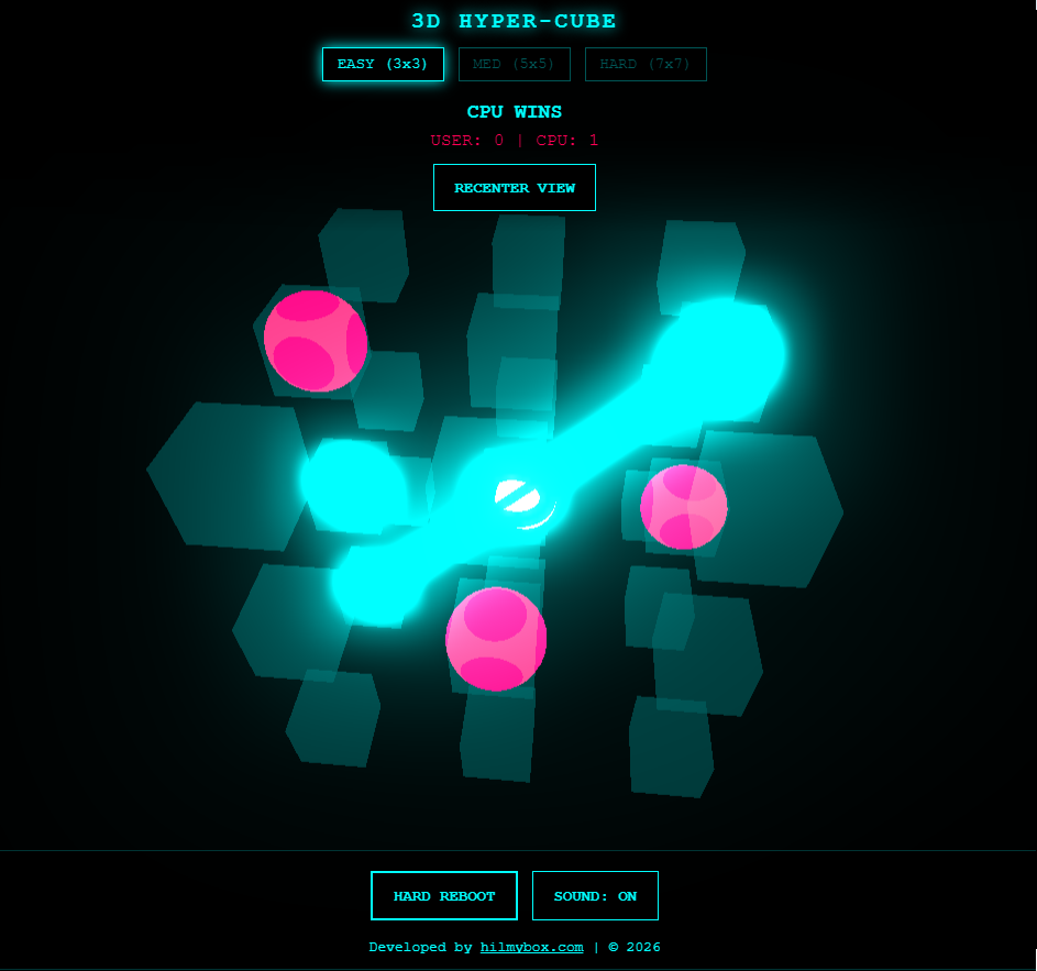 3D Cube Tic-Tac-Toe: Spatial Strategy in the Third Dimension