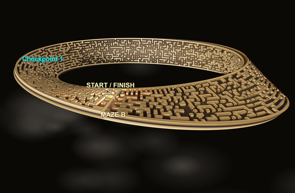 The Endless Loop: Can You Escape the 3D Möbius Strip Maze?